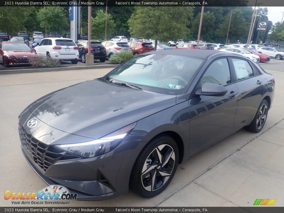 2023 Hyundai Elantra SEL Ecotronic Gray / Medium Gray Photo #7