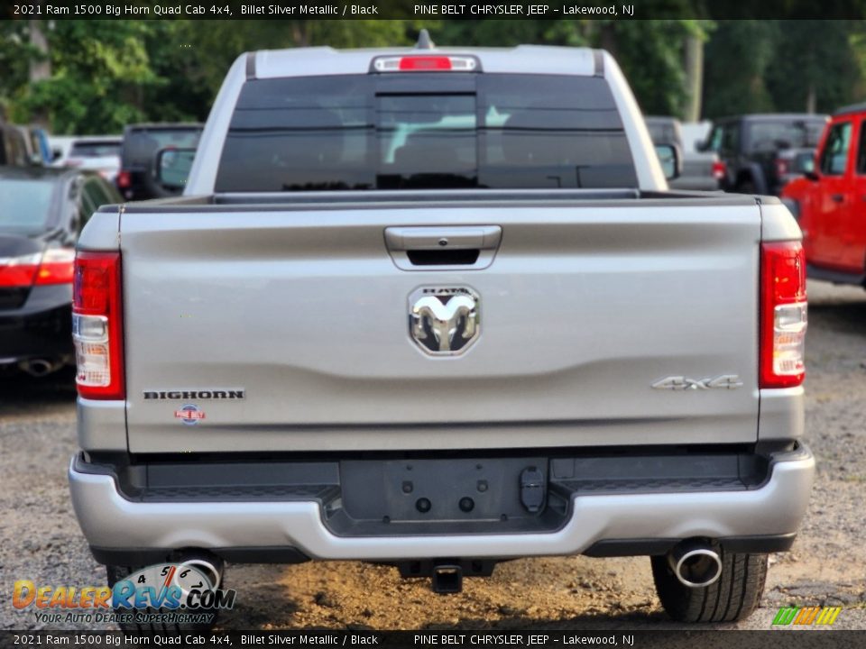 2021 Ram 1500 Big Horn Quad Cab 4x4 Billet Silver Metallic / Black Photo #4