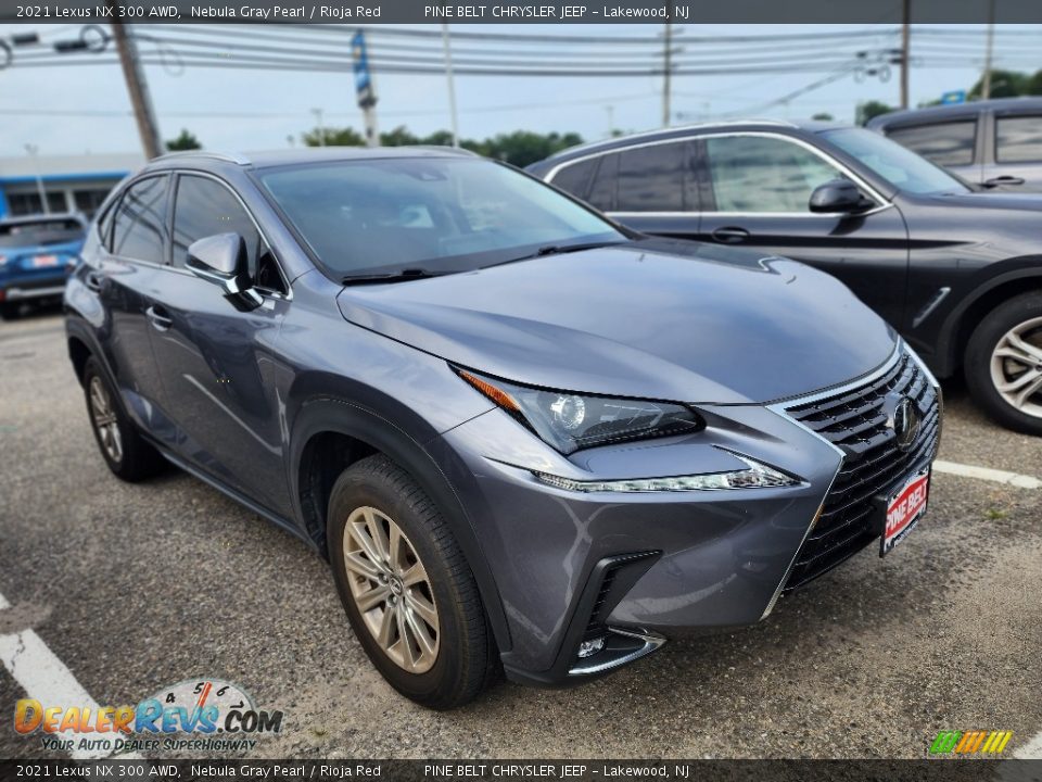 2021 Lexus NX 300 AWD Nebula Gray Pearl / Rioja Red Photo #2