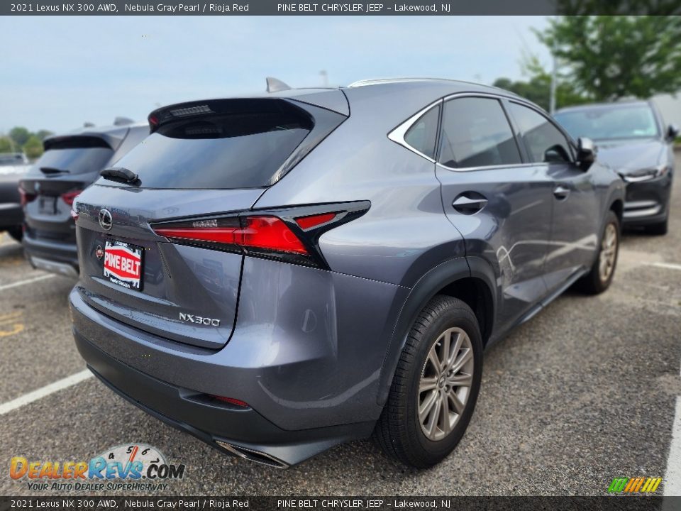 2021 Lexus NX 300 AWD Nebula Gray Pearl / Rioja Red Photo #3