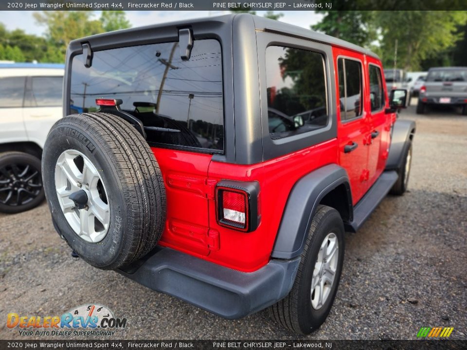 2020 Jeep Wrangler Unlimited Sport 4x4 Firecracker Red / Black Photo #3