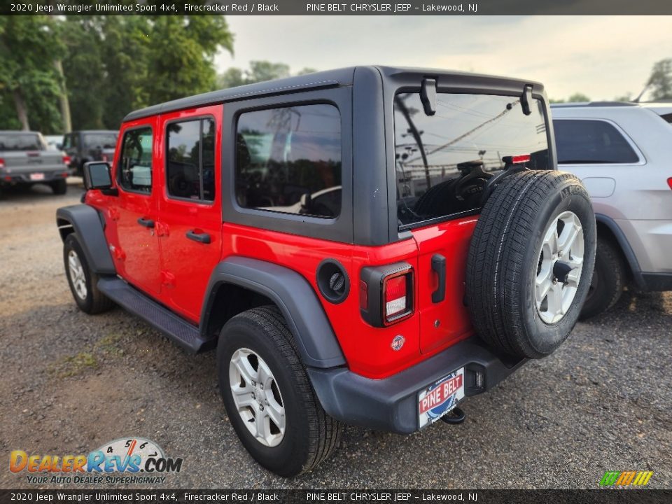 2020 Jeep Wrangler Unlimited Sport 4x4 Firecracker Red / Black Photo #4