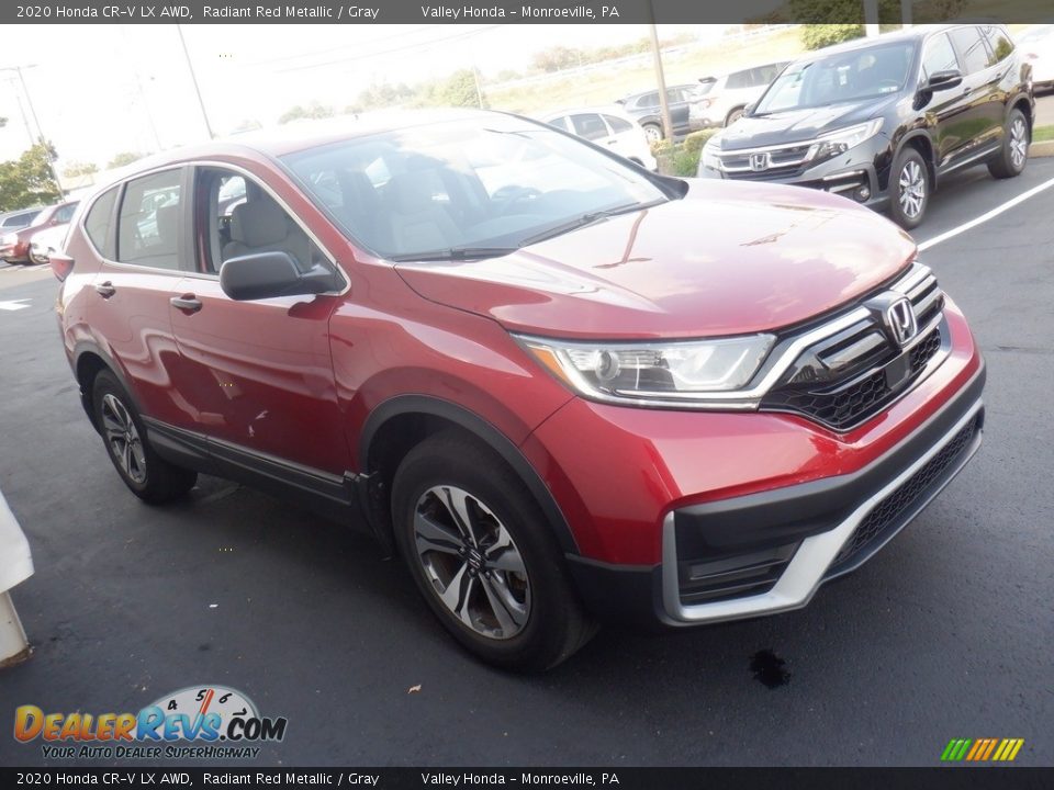 2020 Honda CR-V LX AWD Radiant Red Metallic / Gray Photo #4