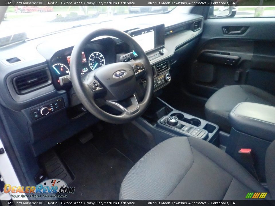 Navy Pier/Medium Dark Slate Interior - 2022 Ford Maverick XLT Hybrid Photo #21