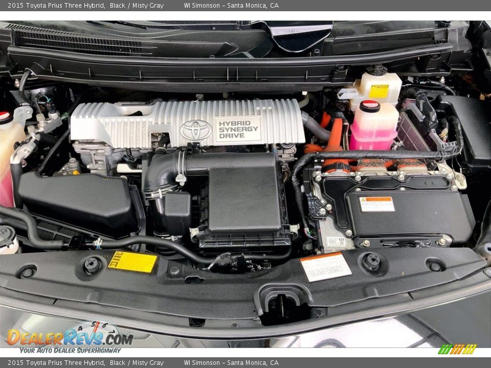 2015 Toyota Prius Three Hybrid 1.8 Liter DOHC 16-Valve VVT-i 4 Cylinder/Electric Hybrid Engine Photo #9