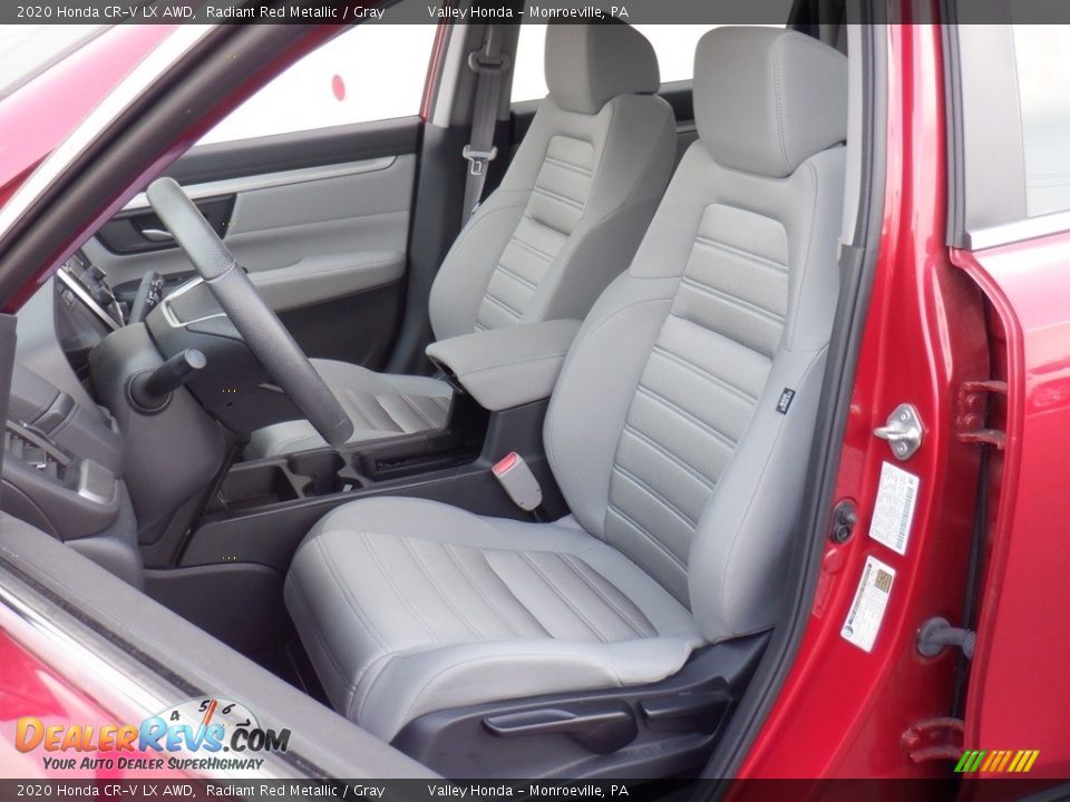 2020 Honda CR-V LX AWD Radiant Red Metallic / Gray Photo #12