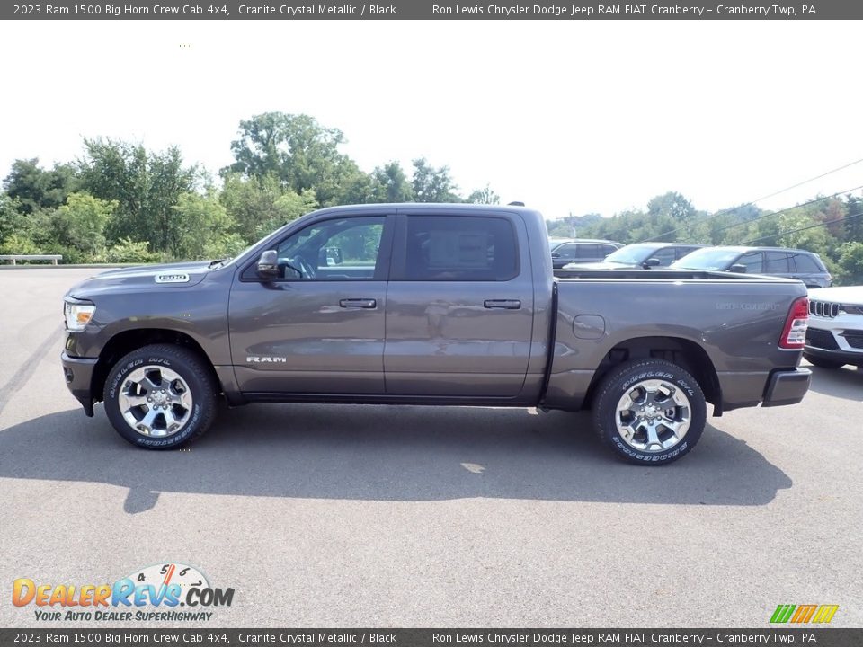 2023 Ram 1500 Big Horn Crew Cab 4x4 Granite Crystal Metallic / Black Photo #2