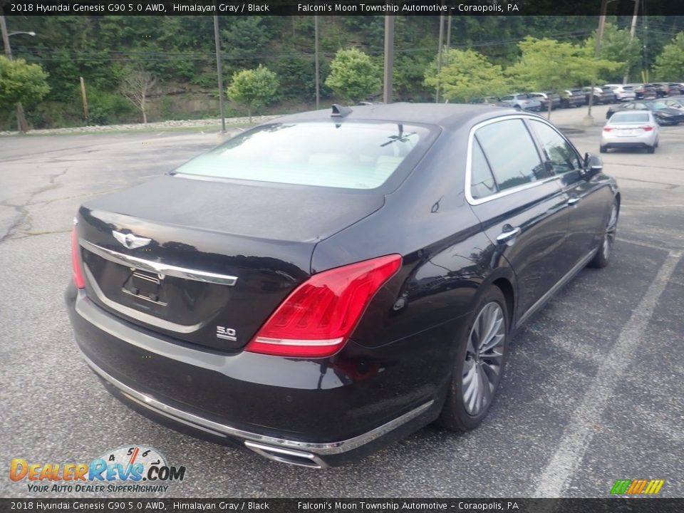 2018 Hyundai Genesis G90 5.0 AWD Himalayan Gray / Black Photo #4