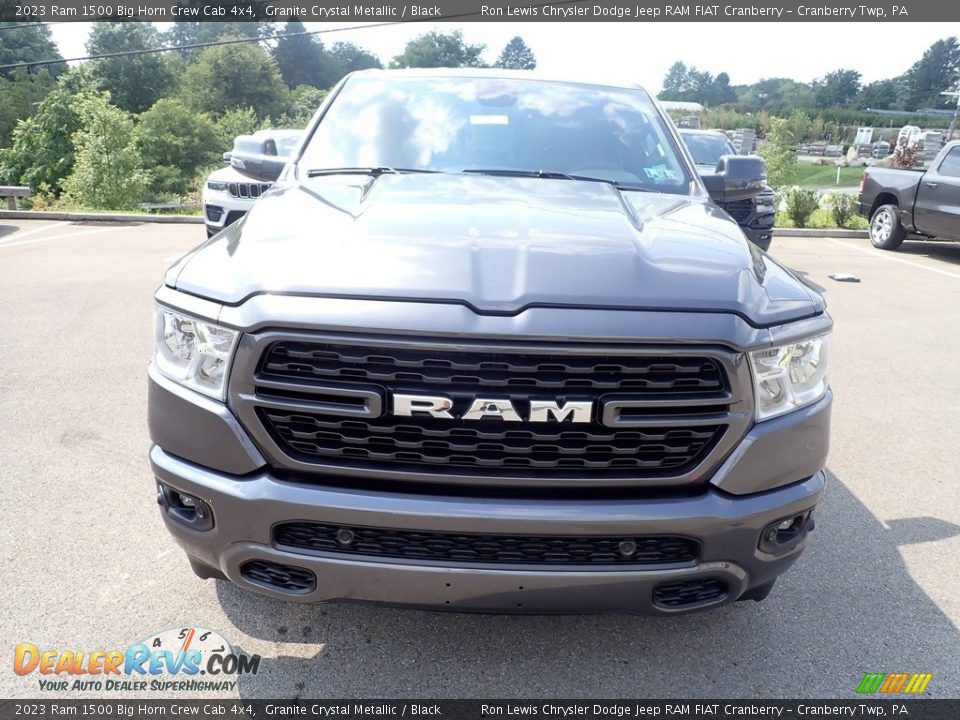 2023 Ram 1500 Big Horn Crew Cab 4x4 Granite Crystal Metallic / Black Photo #8