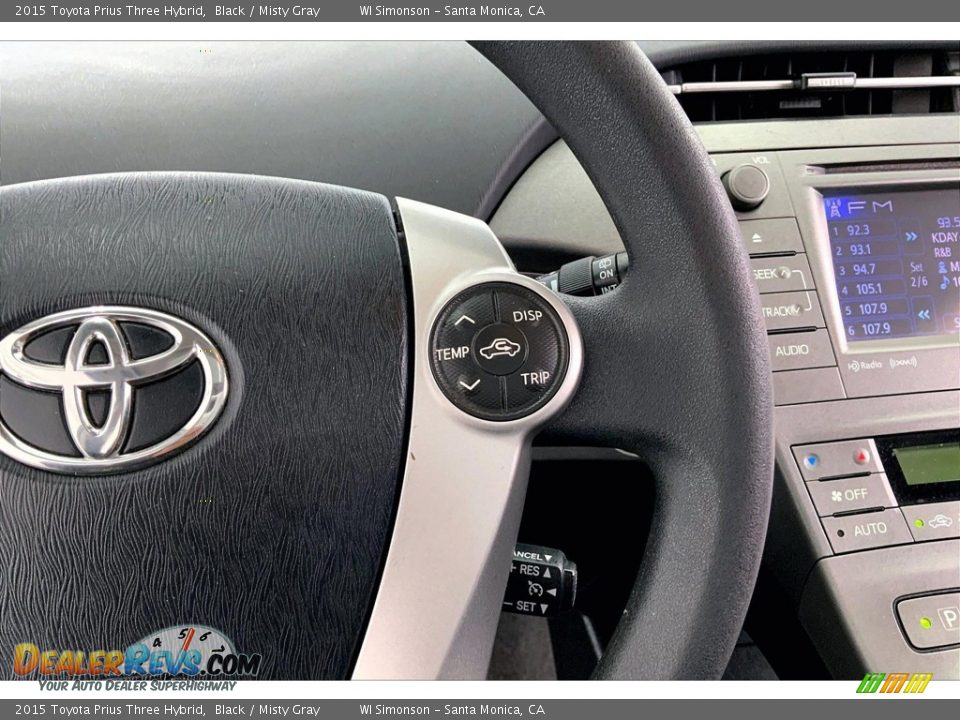 2015 Toyota Prius Three Hybrid Steering Wheel Photo #22