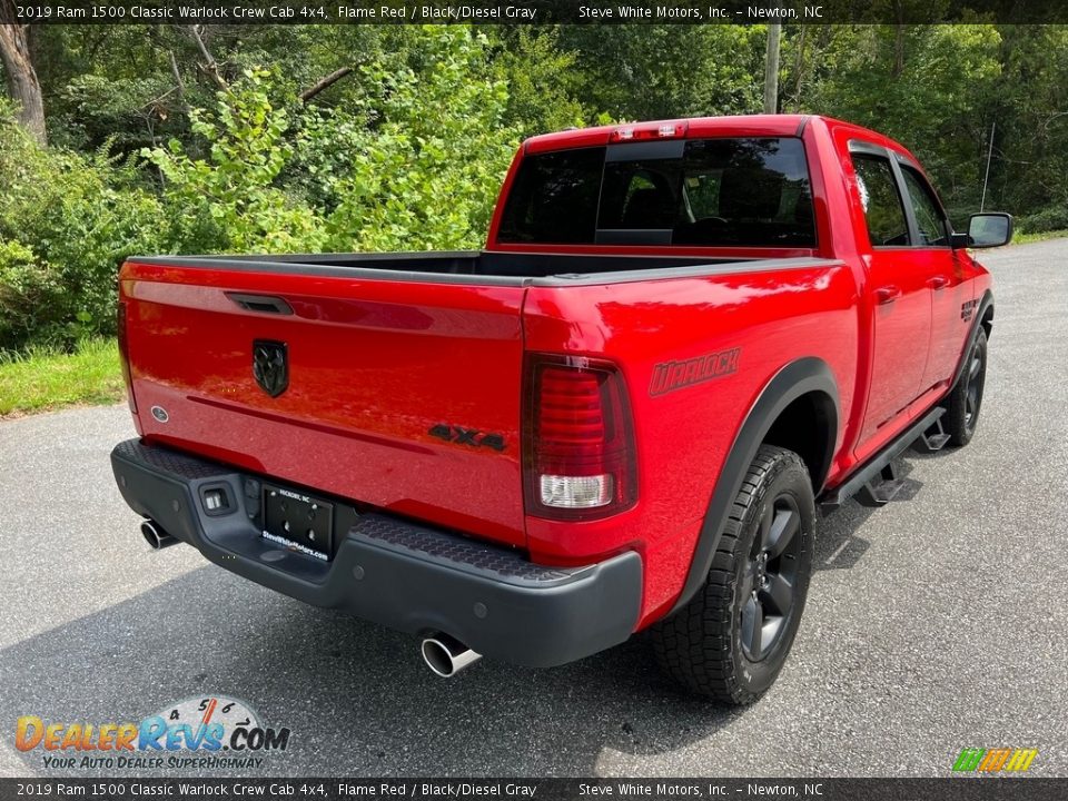 2019 Ram 1500 Classic Warlock Crew Cab 4x4 Flame Red / Black/Diesel Gray Photo #6