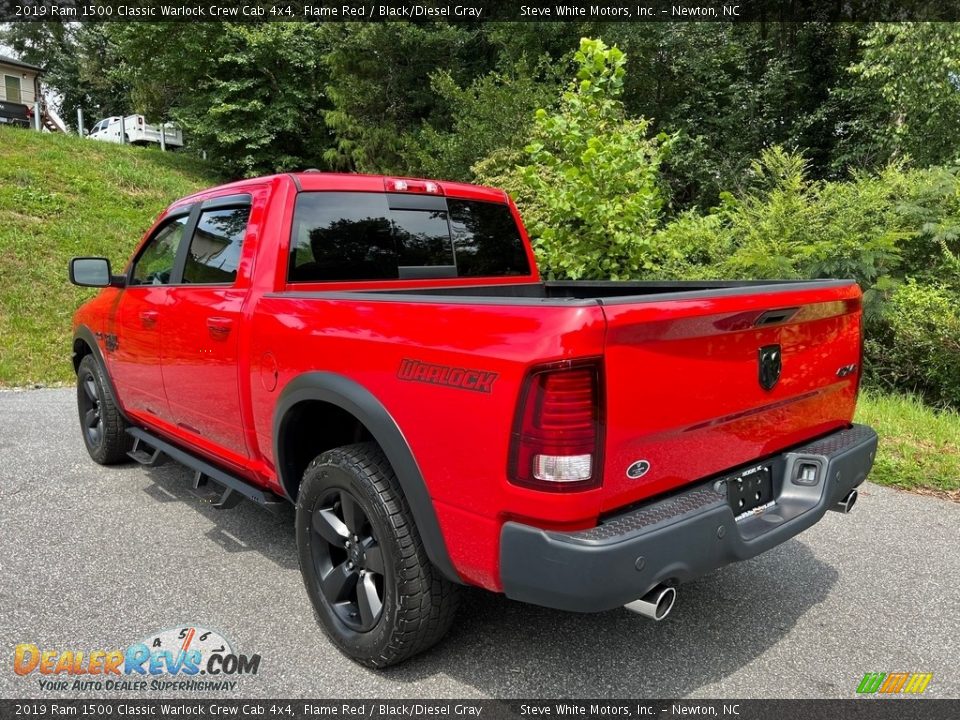 2019 Ram 1500 Classic Warlock Crew Cab 4x4 Flame Red / Black/Diesel Gray Photo #9