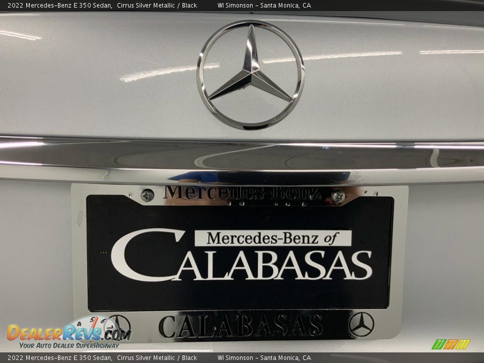 2022 Mercedes-Benz E 350 Sedan Cirrus Silver Metallic / Black Photo #10