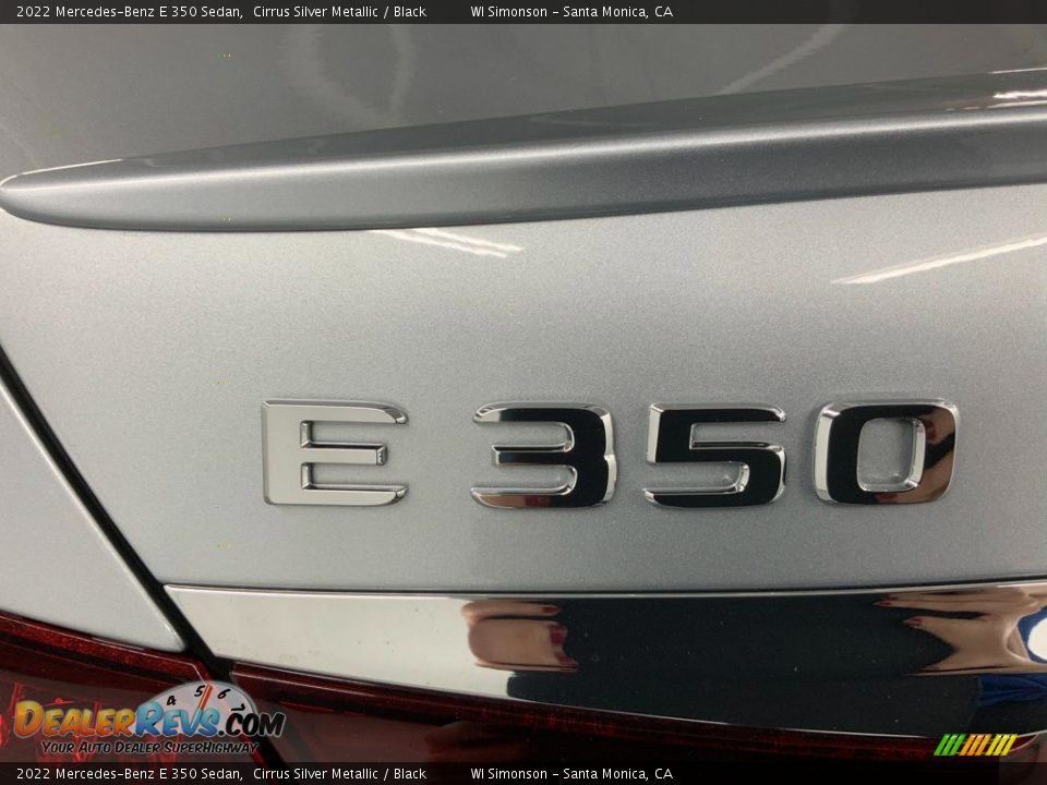 2022 Mercedes-Benz E 350 Sedan Cirrus Silver Metallic / Black Photo #11