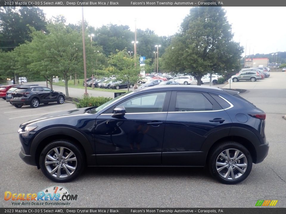 2023 Mazda CX-30 S Select AWD Deep Crystal Blue Mica / Black Photo #6