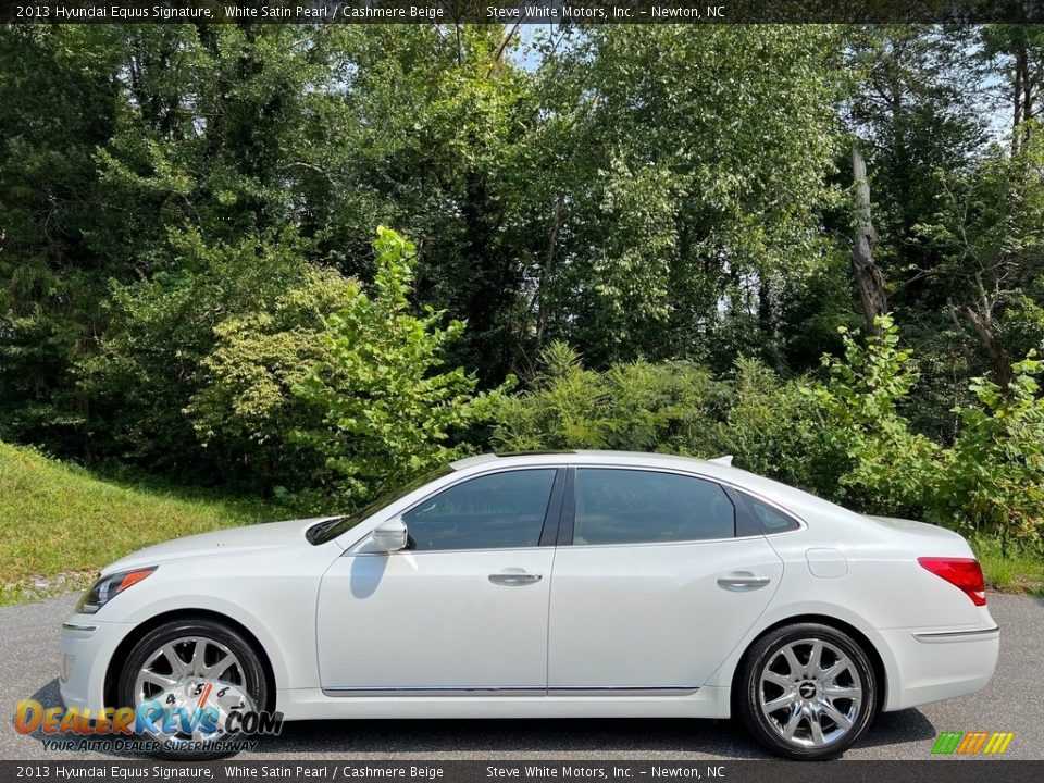 White Satin Pearl 2013 Hyundai Equus Signature Photo #1