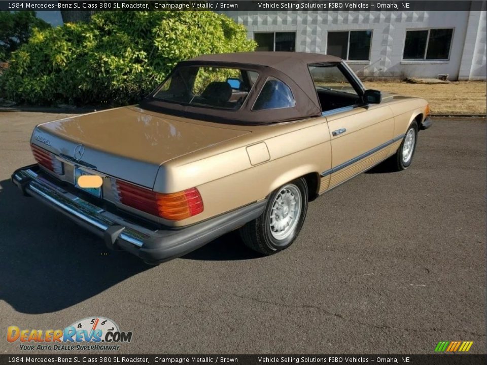 Champagne Metallic 1984 Mercedes-Benz SL Class 380 SL Roadster Photo #2