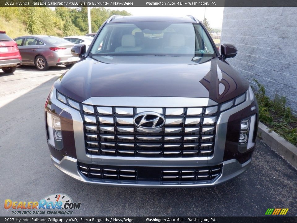 2023 Hyundai Palisade Calligraphy AWD Sierra Burgundy / Navy/Beige Photo #5