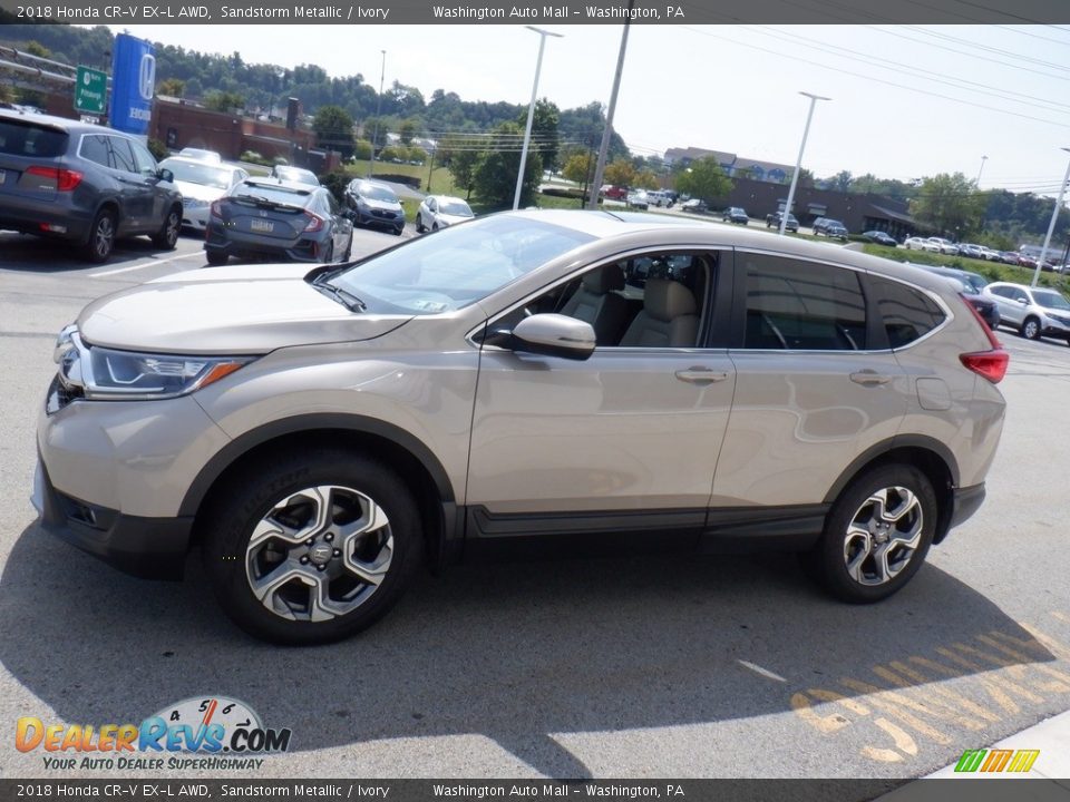 2018 Honda CR-V EX-L AWD Sandstorm Metallic / Ivory Photo #7