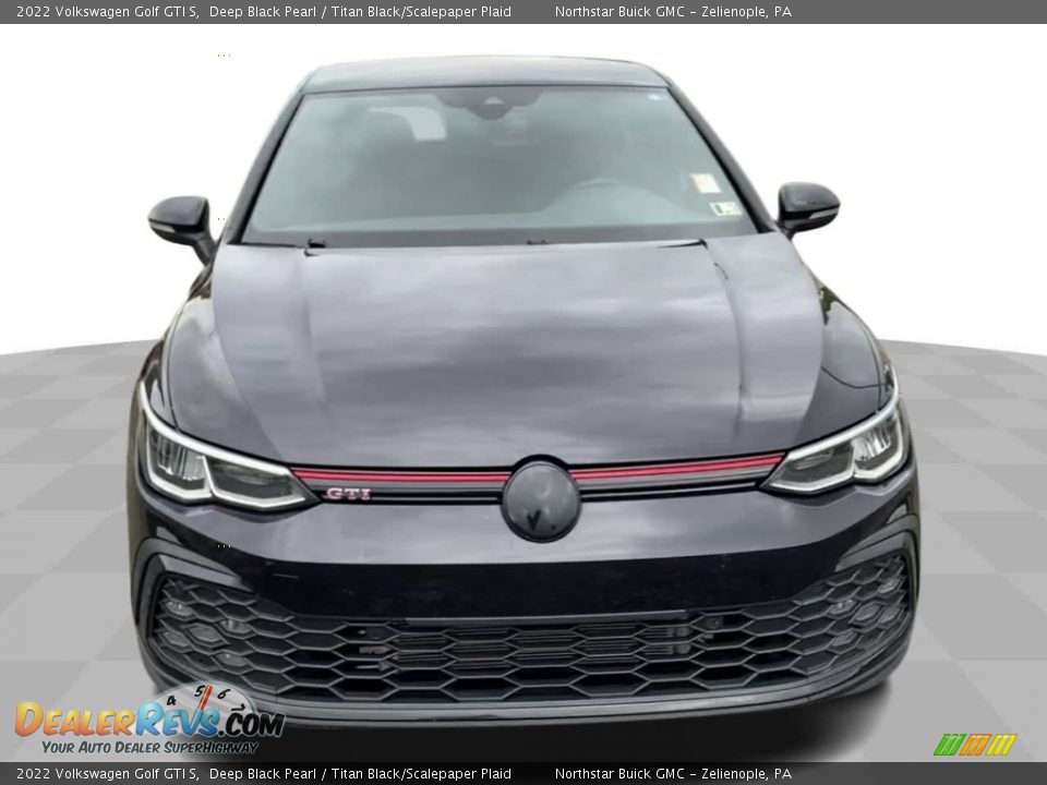 2022 Volkswagen Golf GTI S Deep Black Pearl / Titan Black/Scalepaper Plaid Photo #3