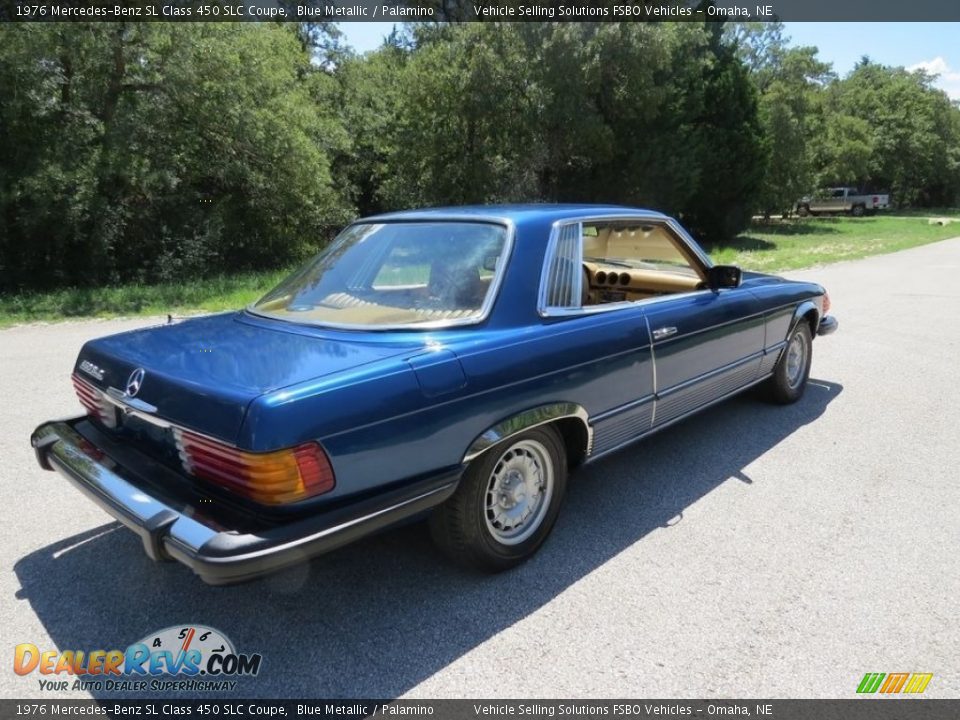 1976 Mercedes-Benz SL Class 450 SLC Coupe Blue Metallic / Palamino Photo #4