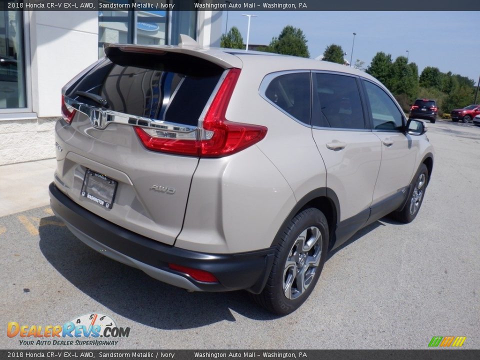 2018 Honda CR-V EX-L AWD Sandstorm Metallic / Ivory Photo #9