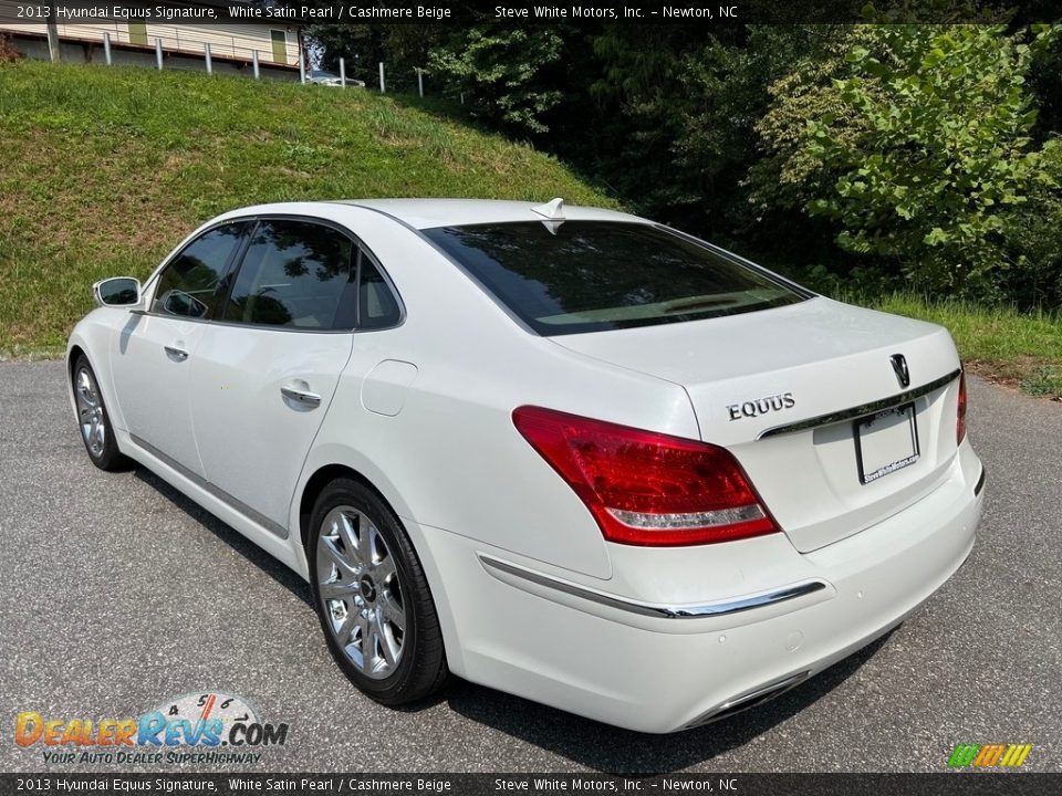 White Satin Pearl 2013 Hyundai Equus Signature Photo #8