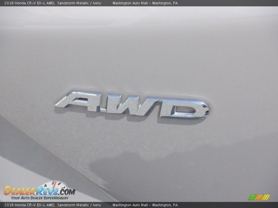 2018 Honda CR-V EX-L AWD Sandstorm Metallic / Ivory Photo #10