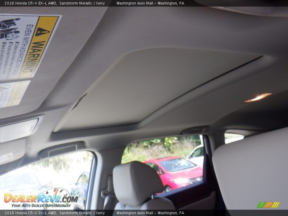 2018 Honda CR-V EX-L AWD Sandstorm Metallic / Ivory Photo #11