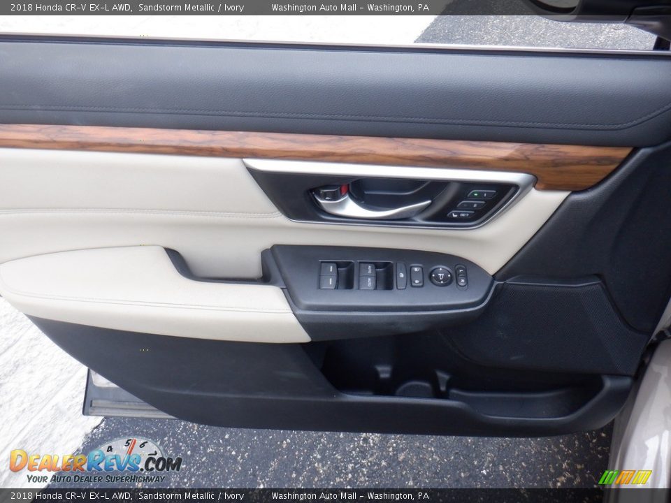 2018 Honda CR-V EX-L AWD Sandstorm Metallic / Ivory Photo #12