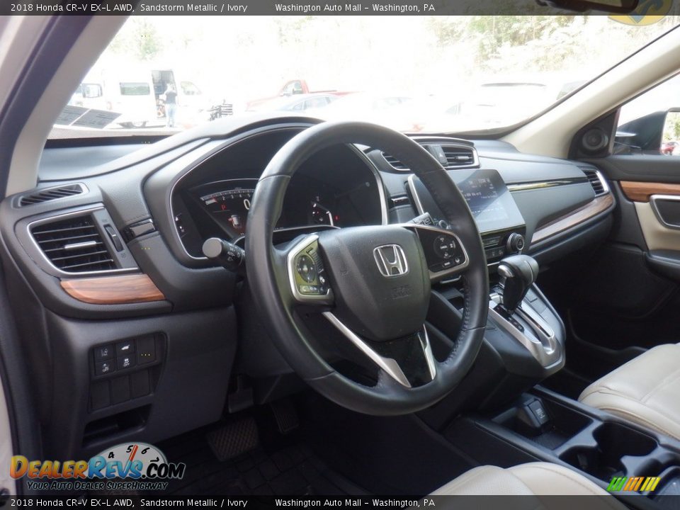 2018 Honda CR-V EX-L AWD Sandstorm Metallic / Ivory Photo #14