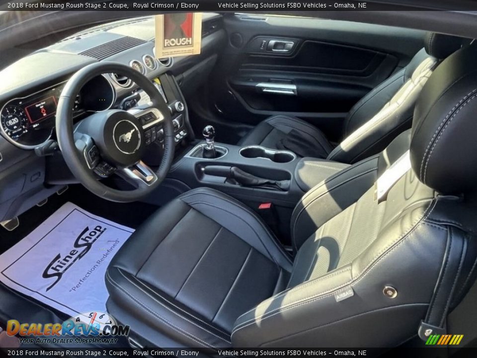 Ebony Interior - 2018 Ford Mustang Roush Stage 2 Coupe Photo #4