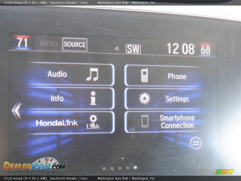 2018 Honda CR-V EX-L AWD Sandstorm Metallic / Ivory Photo #20