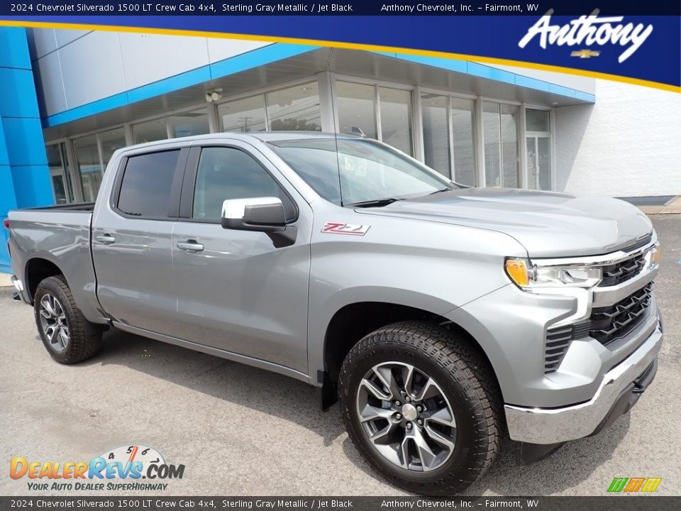 2024 Chevrolet Silverado 1500 LT Crew Cab 4x4 Sterling Gray Metallic / Jet Black Photo #1