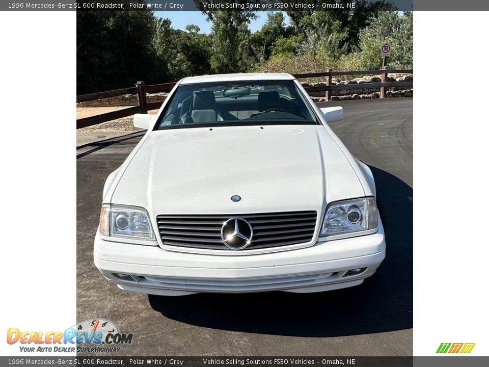 1996 Mercedes-Benz SL 600 Roadster Polar White / Grey Photo #2