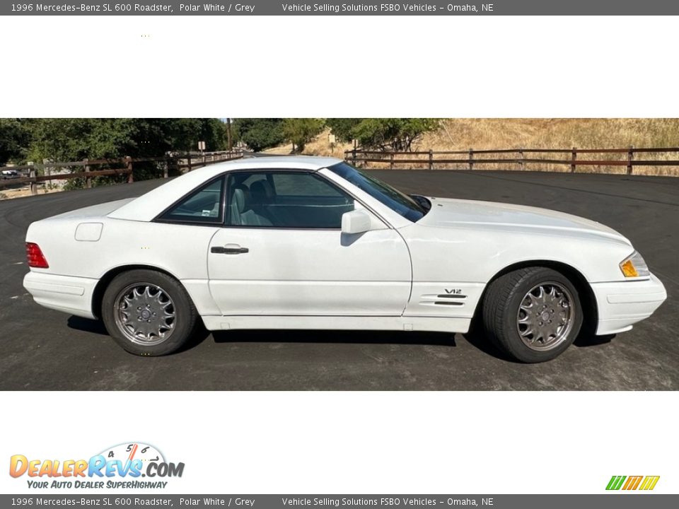 Polar White 1996 Mercedes-Benz SL 600 Roadster Photo #3