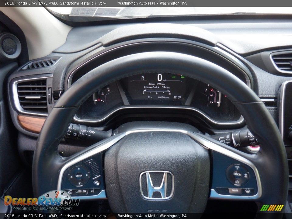 2018 Honda CR-V EX-L AWD Sandstorm Metallic / Ivory Photo #25