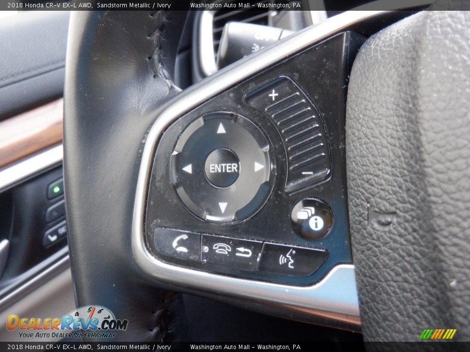 2018 Honda CR-V EX-L AWD Sandstorm Metallic / Ivory Photo #26