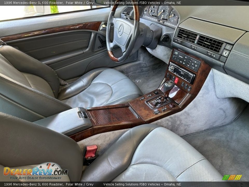 Grey Interior - 1996 Mercedes-Benz SL 600 Roadster Photo #8