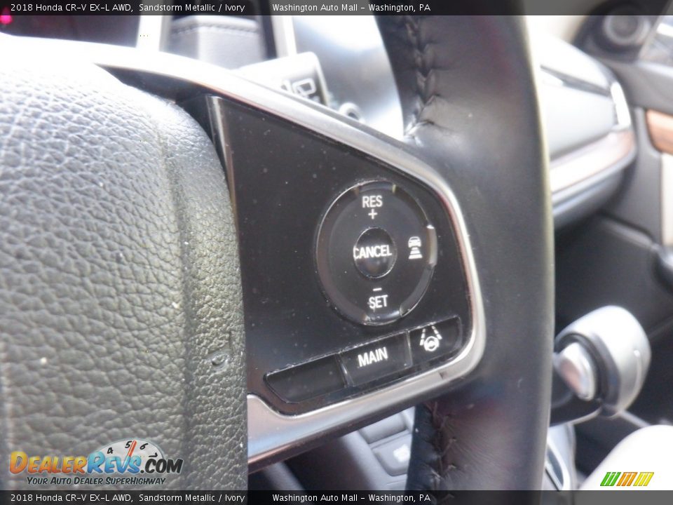 2018 Honda CR-V EX-L AWD Sandstorm Metallic / Ivory Photo #27