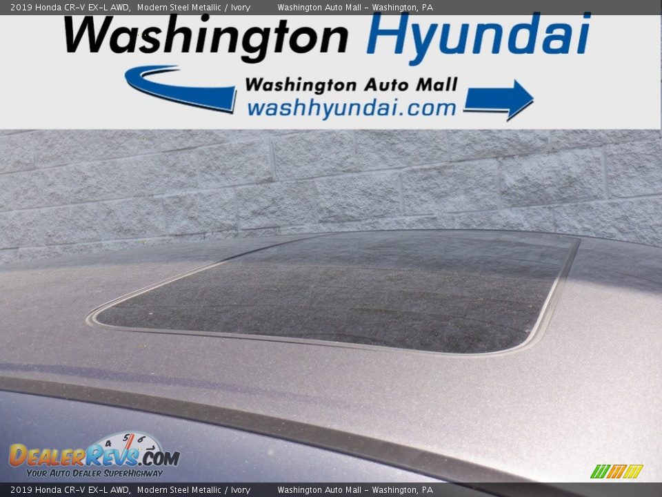 2019 Honda CR-V EX-L AWD Modern Steel Metallic / Ivory Photo #3