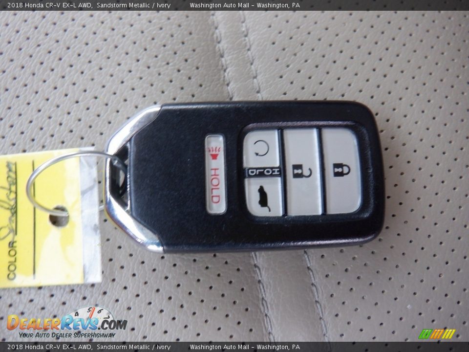 2018 Honda CR-V EX-L AWD Sandstorm Metallic / Ivory Photo #34