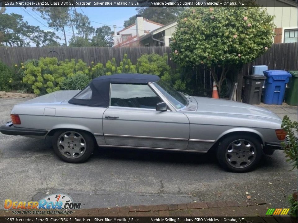 Silver Blue Metallic 1983 Mercedes-Benz SL Class 380 SL Roadster Photo #7