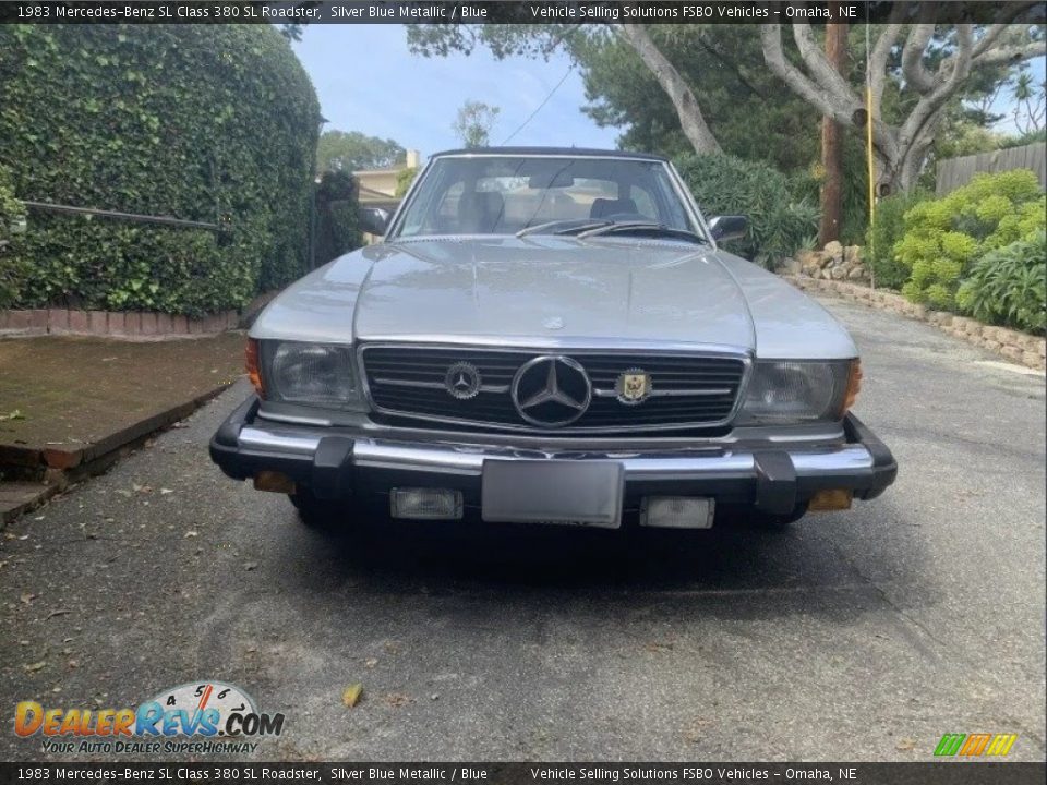 1983 Mercedes-Benz SL Class 380 SL Roadster Silver Blue Metallic / Blue Photo #8