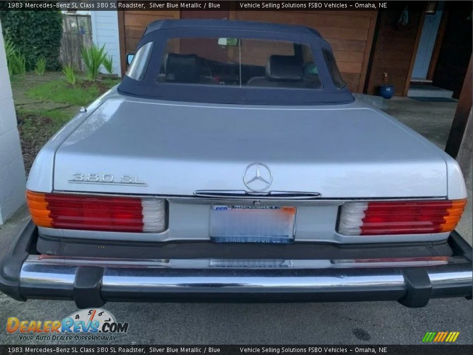 1983 Mercedes-Benz SL Class 380 SL Roadster Silver Blue Metallic / Blue Photo #10