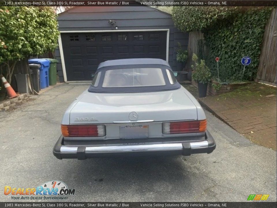 1983 Mercedes-Benz SL Class 380 SL Roadster Silver Blue Metallic / Blue Photo #11