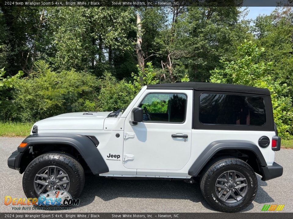 Bright White 2024 Jeep Wrangler Sport S 4x4 Photo #1