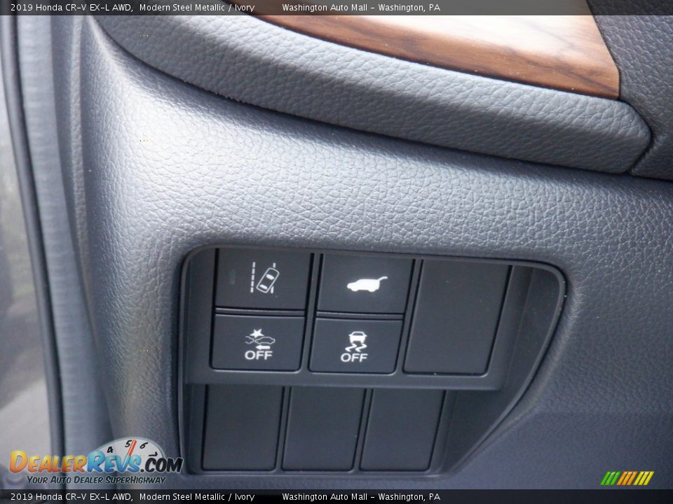 2019 Honda CR-V EX-L AWD Modern Steel Metallic / Ivory Photo #14