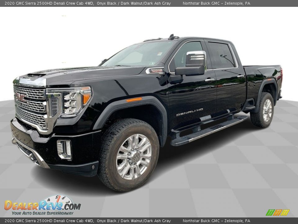 2020 GMC Sierra 2500HD Denali Crew Cab 4WD Onyx Black / Dark Walnut/Dark Ash Gray Photo #1