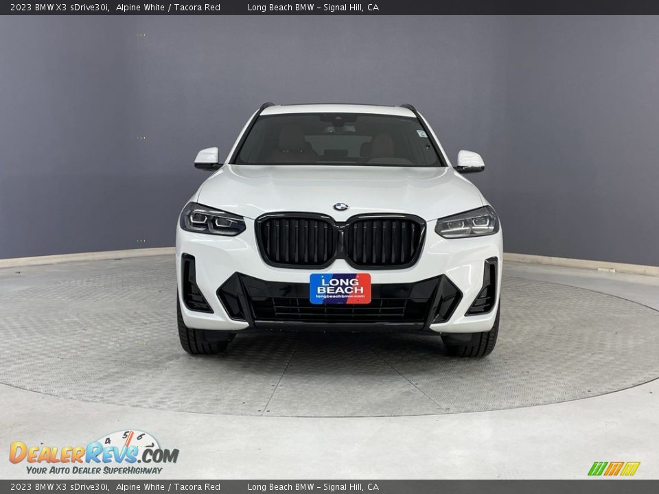 2023 BMW X3 sDrive30i Alpine White / Tacora Red Photo #2